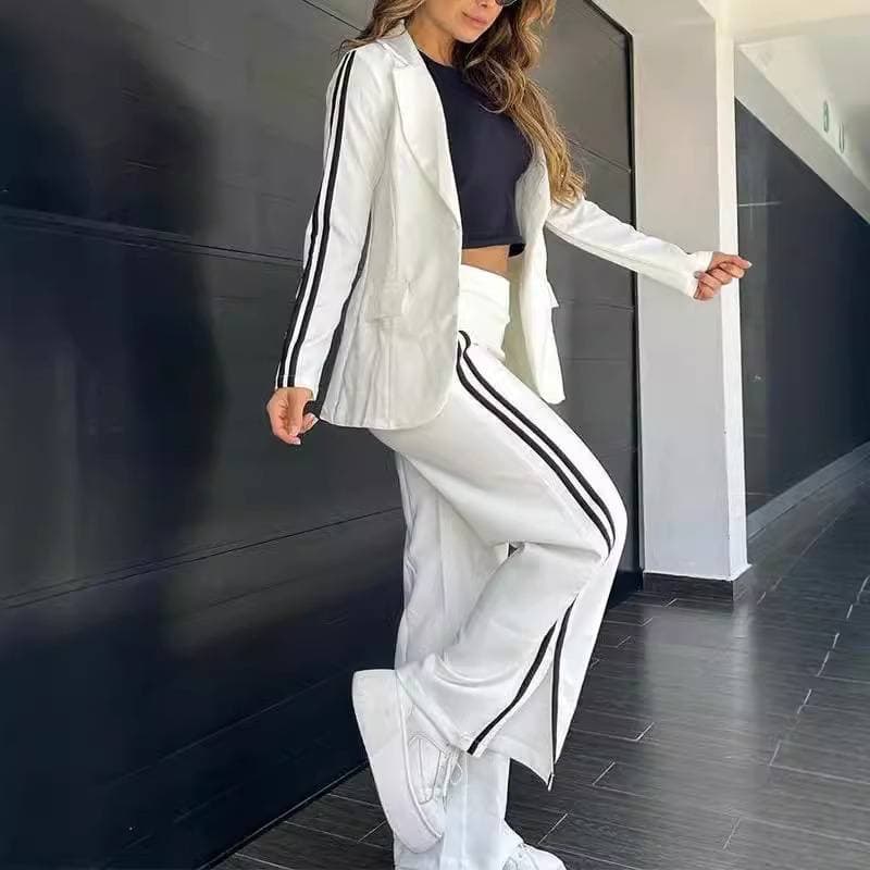 Women's Hot Selling Elegant Long-Sleeved Collared Casual Suit