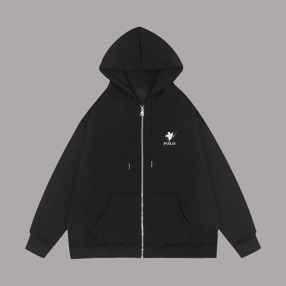 Veste à capuche imprimée, style identique pour hommes et femmes, haut ample à fermeture éclair, grande taille