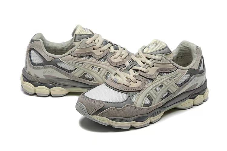 Chaussures de soutien de la voûte plantaire pour femmes, style rétro, amortissantes, bleu marine et beige, antidérapantes.
