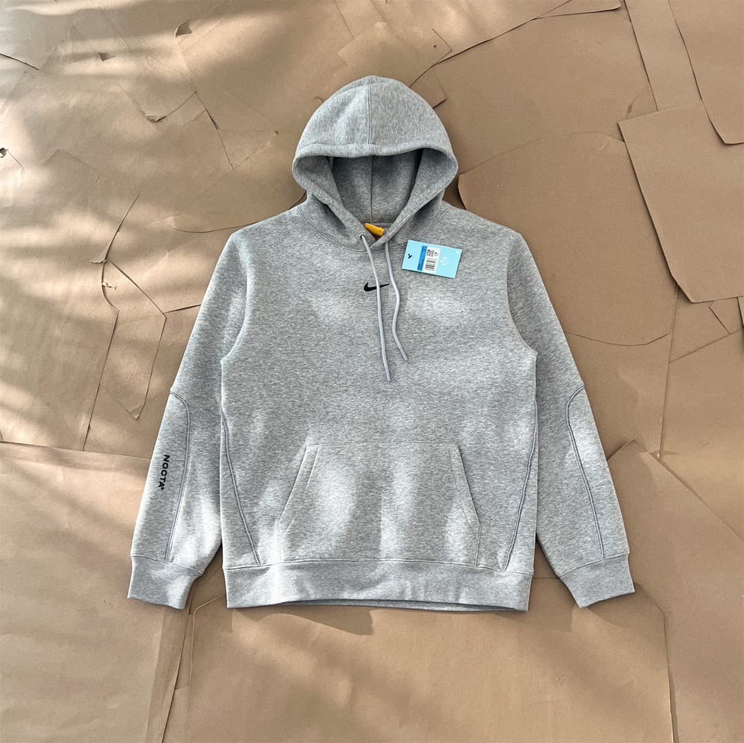 Ensemble unisexe Nocta Collaboration SS24 Automne/Hiver Sweat à capuche en polaire imprimé logo, coupe asiatique