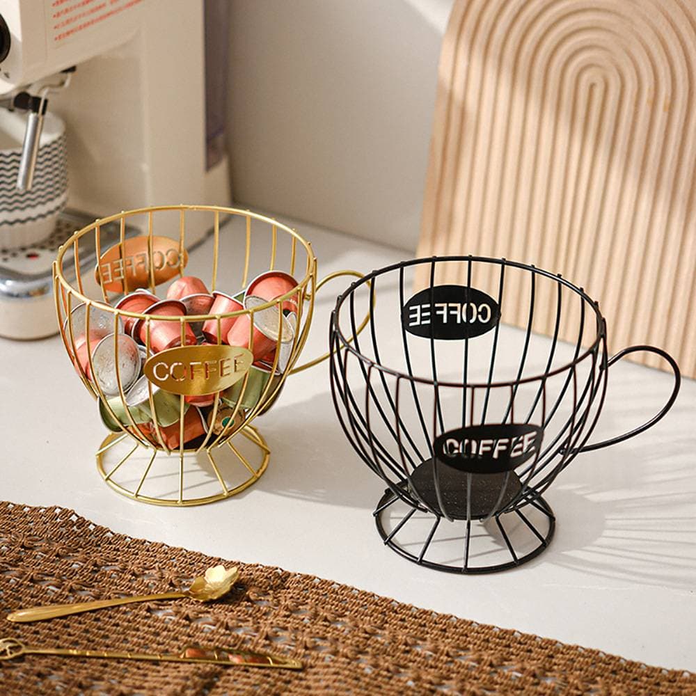 Nordic Style Light Luxury Snack Candy Storage Rack Coffee Shop Table Display Rack Home Coffee Capsule Storage Rack