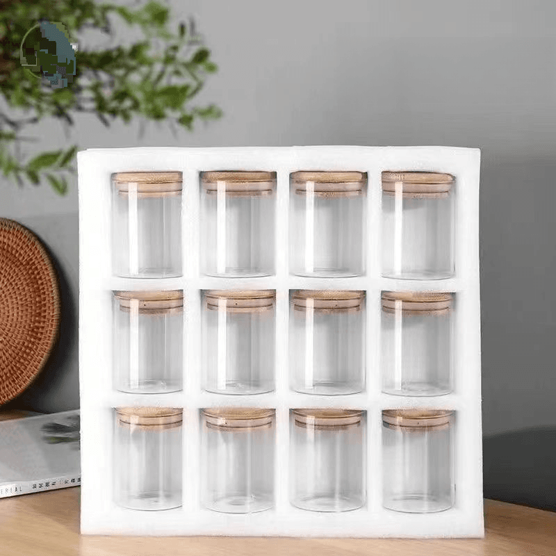 Glass Moisture-proof With Lid, Transparent Glass Ornamental Doll Figurine Storage, Blind Box, Kitchen Storage Jar