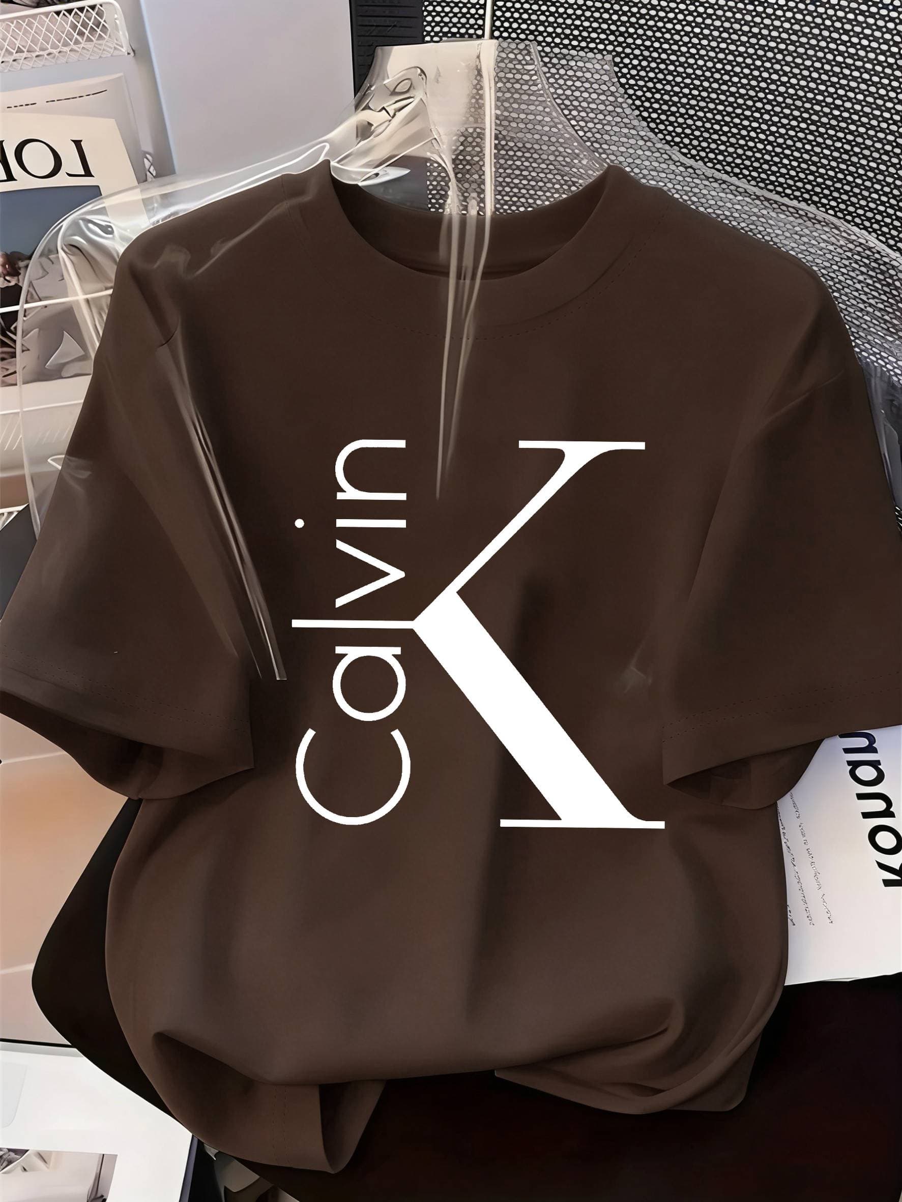 T-shirt tendance été 2026, coupe ample, manches courtes, imprimé