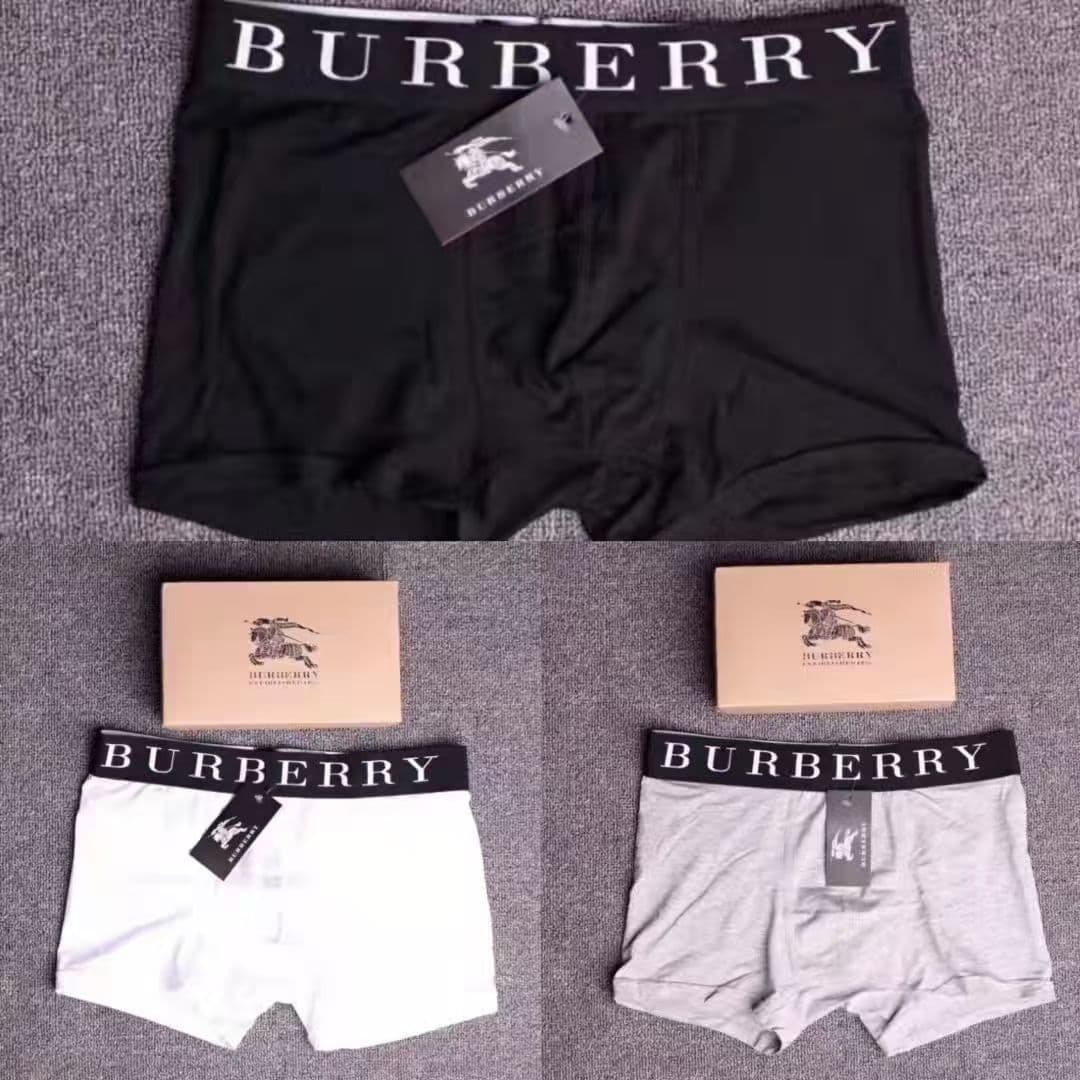 Sous-vêtements TrendyBurberry en pur coton, boxers haut de gamme, confortables et tendance pour hommes.