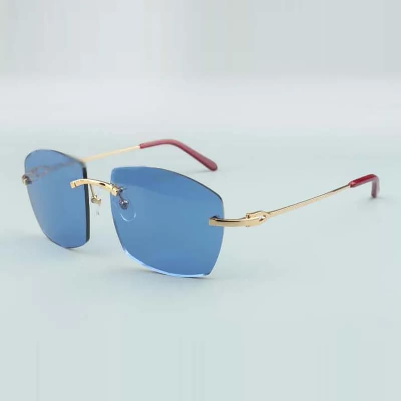 Fashionable sunglasses Metal wire women mens Sunglasses clear lens eye glasses geek