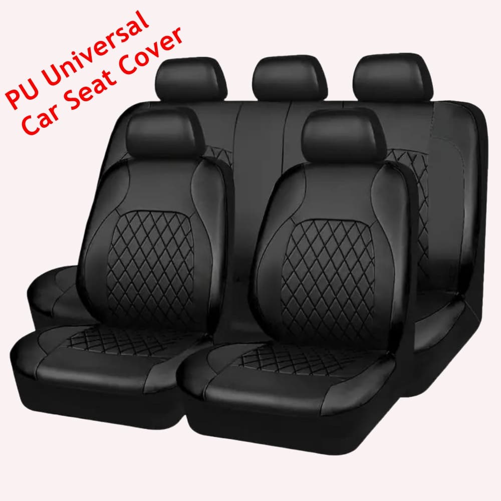 Black Fashions Sports Covers PU Car Seat Cover Universal Interior Accessories