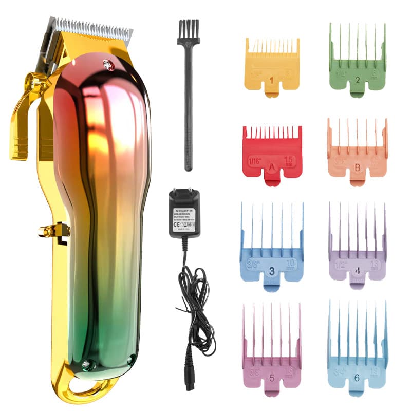 Professional Cordless Hair Clipper - 10W High Power, Low Noise (36dB), 3-6H Long Battery Life, Stainless Steel Blade, Mirror Finish Design (WL-6055)