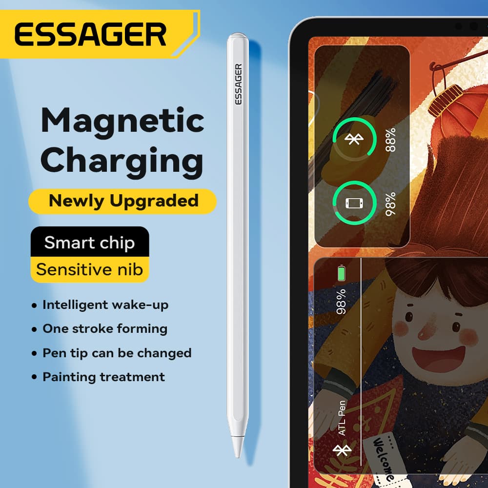 Essager Stylus Pen For Apple Pencil 2 1 For IPad Air Pro Mini Accessories Touch Pen For Tablet Wireless Charging Stylus Pencils