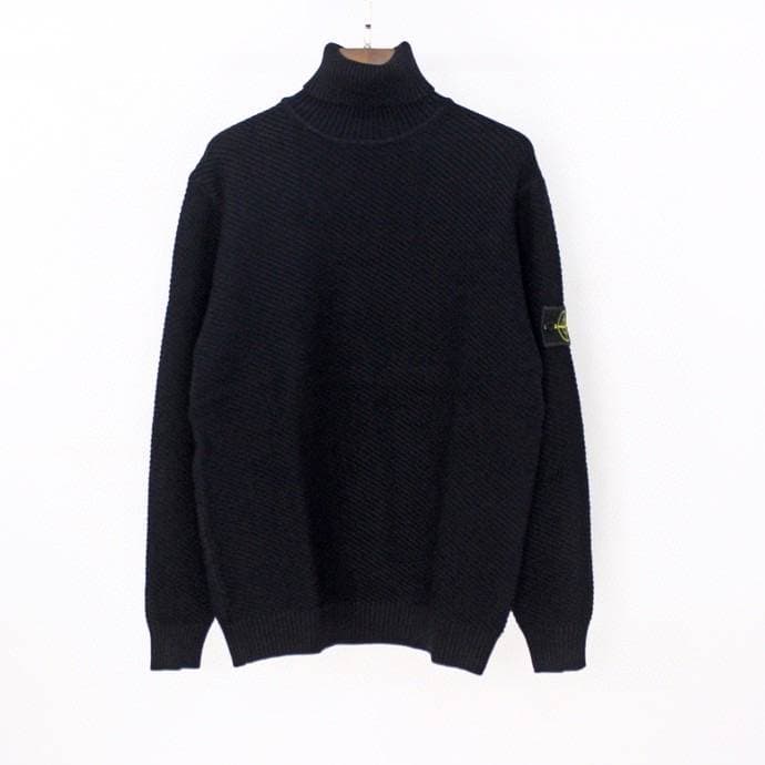 Pull à col roulé tendance en sergé pour hommes et femmes