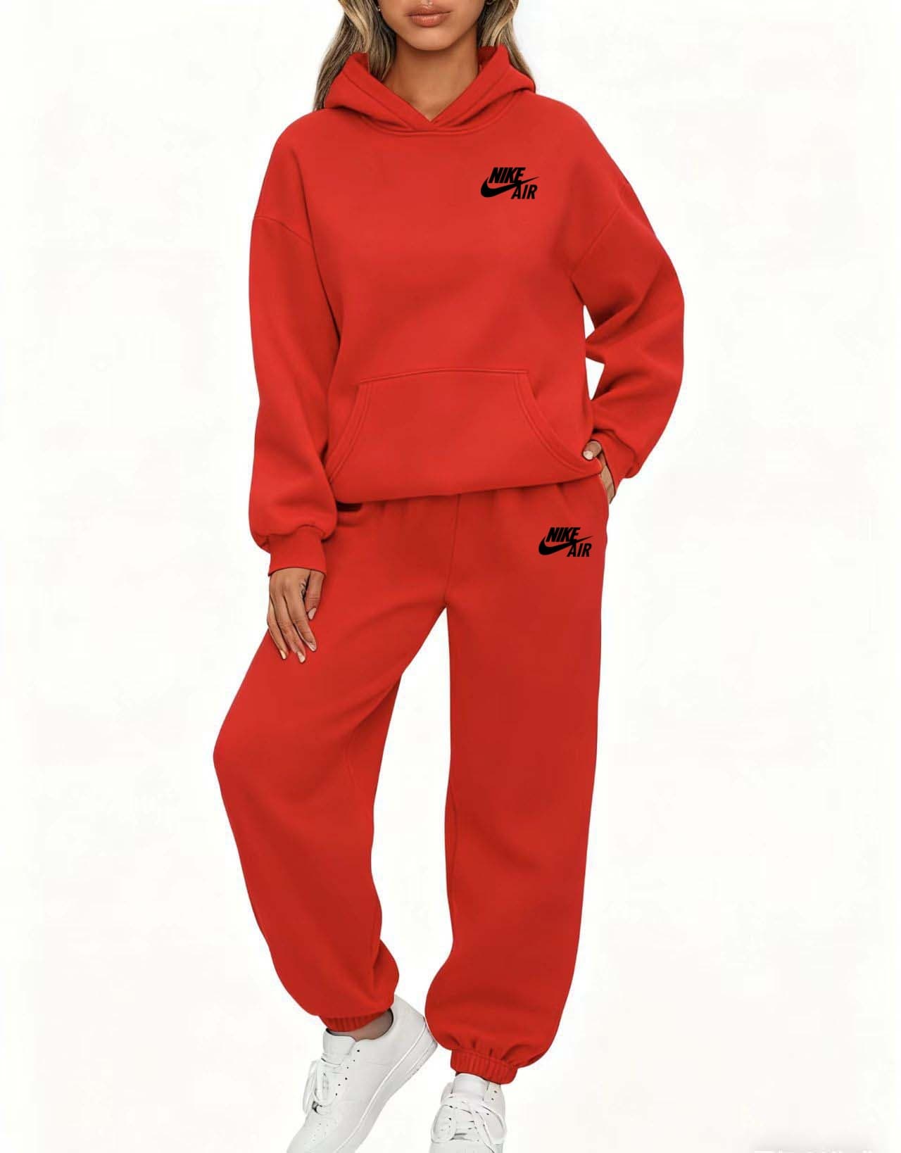 Ensemble sweat-shirt à capuche oversize et pantalon de jogging Nike uni