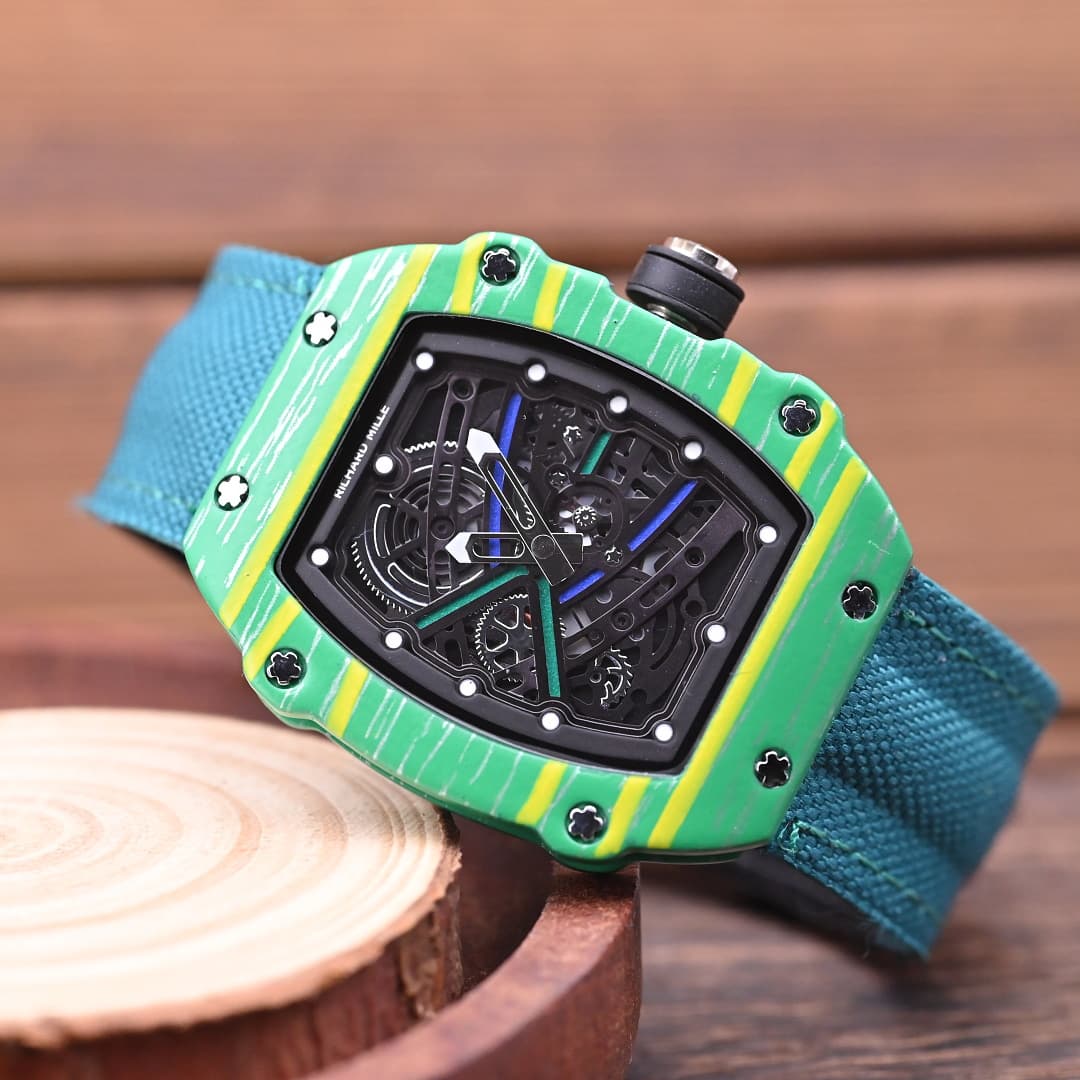 Montres-bracelets ultra-minces pour hommes Charles & Richard avec bracelets tissés : Montres décontractées
