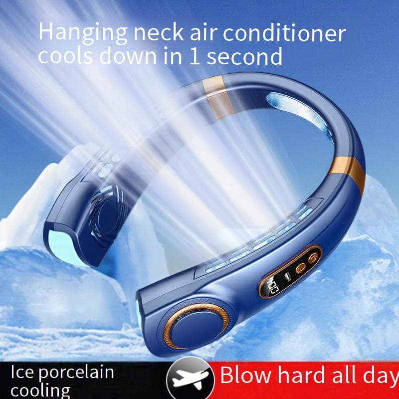 Neck & Handheld Dual Mode Fan - USB Rechargeable Bladeless Mini Fan (Ultra Quiet 45dB 360° Airflow Portable For Outdoor/Office)​​