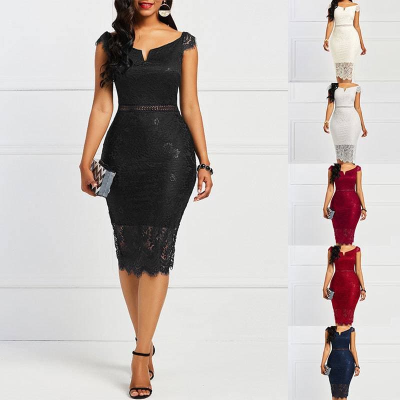 Women's Clothing Evening Dress New One Shoulder Sexy Cocktail Party Christmas Party Slim Dress Annual Meeting Dress