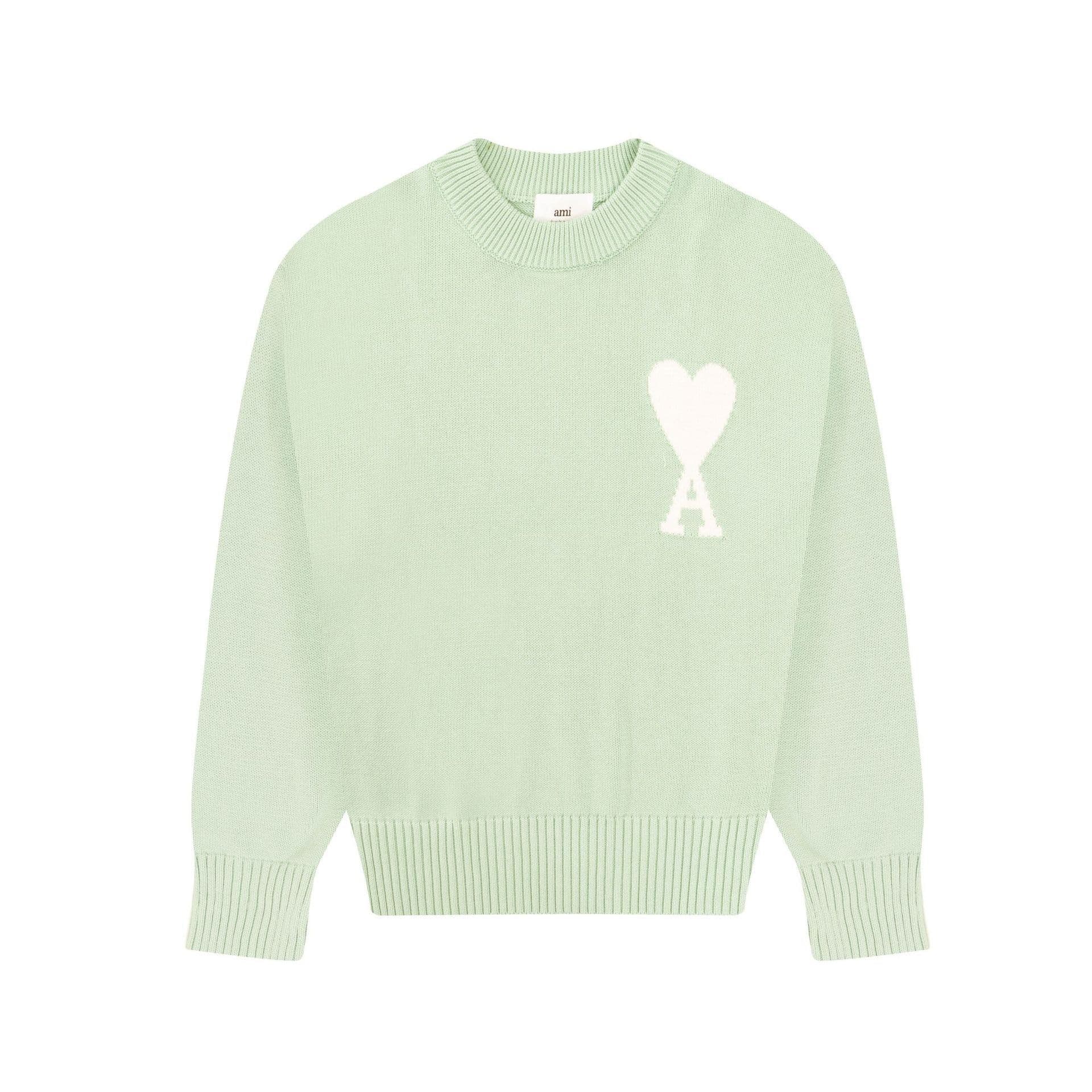 Pull à col rond brodé en jacquard avec motif Macaron Love Couple, nouvelle marque de mode, haut ample unisexe