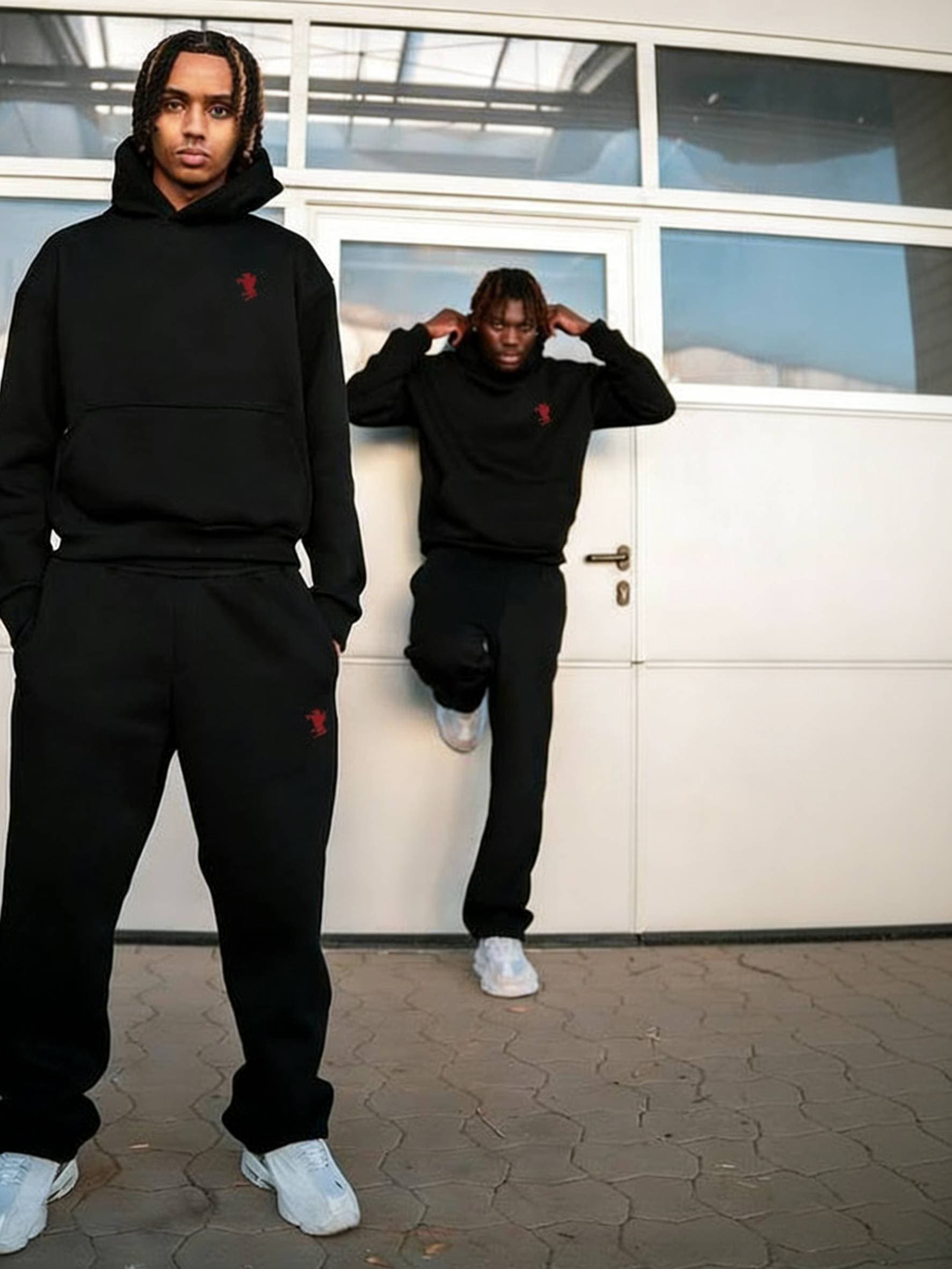 Ensemble sweat à capuche et jogging rétro Y2K, tenue streetwear deux pièces, tenue de détente unisexe d'inspiration vintage