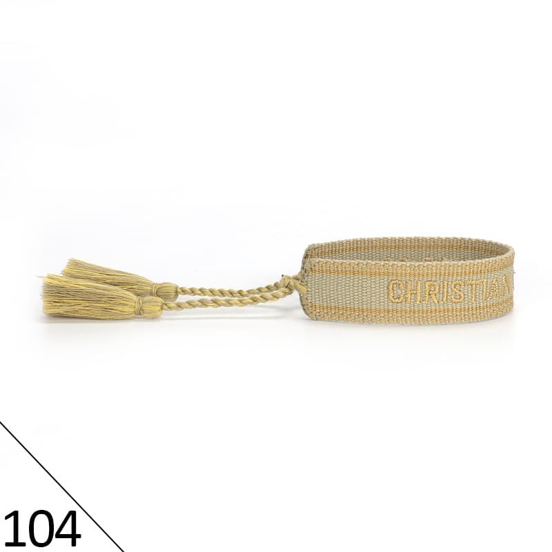 Bracelet unisexe tendance avec lettres tressées