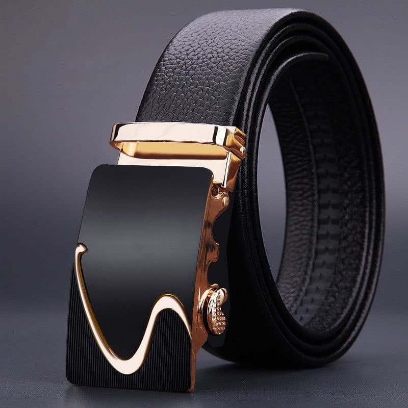 HOT Automatic Buckle Belt Genune High Quality Belts For Men Leather Strap Casual Buises for Jeans