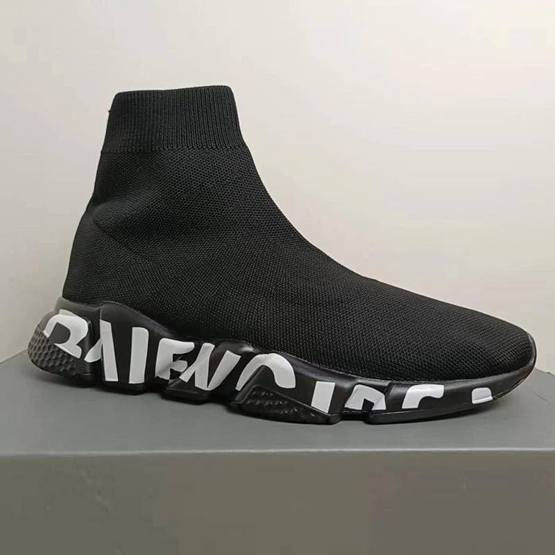 Baskets à plateforme Speed Shoes pour hommes et femmes, créateur Tripler Paris, chaussettes, bottes, noir, blanc, bleu, argent clair, marron, rubis
