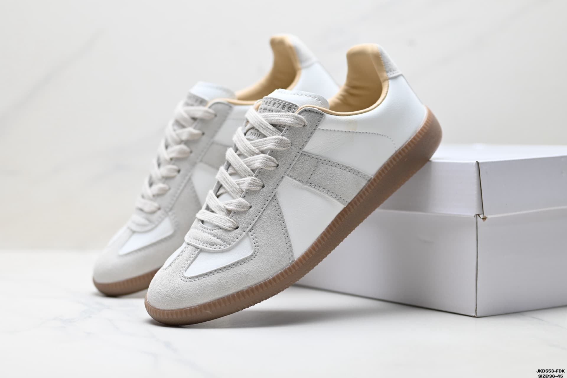 Baskets compensées basses en daim Maison Margiela Mason Margiela Replica