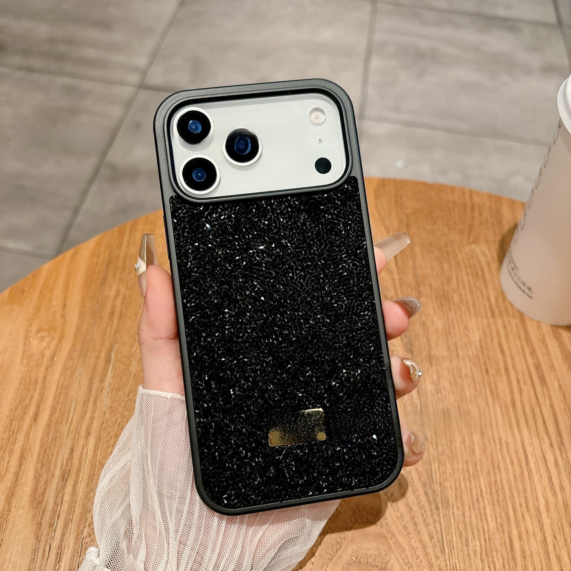 Étui de protection de luxe orné de strass pour iPhone Pro Max, best-seller international haut de gamme Apple, étui pliable de luxe pour téléphon