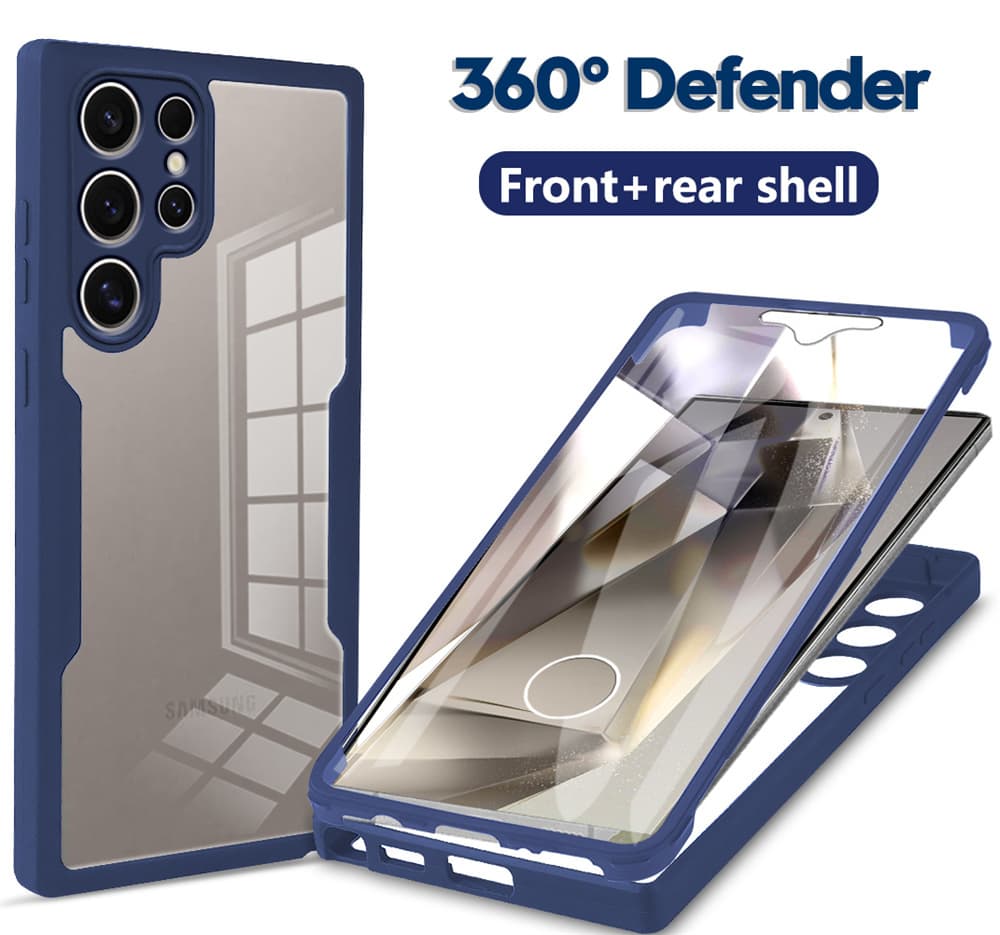 360°Defender Military Case For Samsung Galaxy S24 S23 S22 S21 Plus Ultra FE A15 A25 A35 A55 A23 A14 A34 A05S M33 M53 A71
