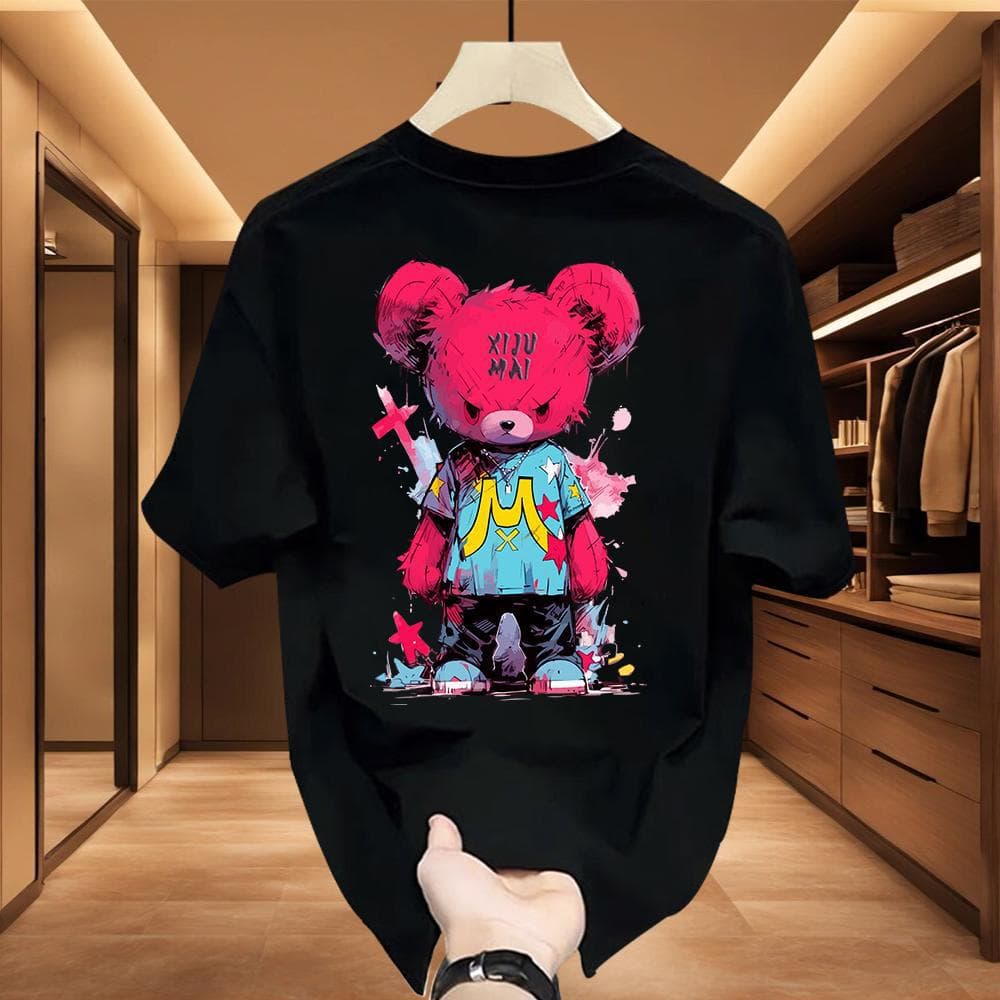 Men's clothing High-end Heavy Men's Short-sleeved Top Breathable Trendy Brand Soft All-match T-shirt Light Luxury Fashionable Short-sleeved Round Ne