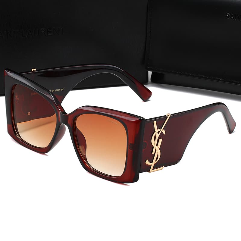 Lunettes de soleil unisexes à monture large et œil de chat, style vintage, tendance