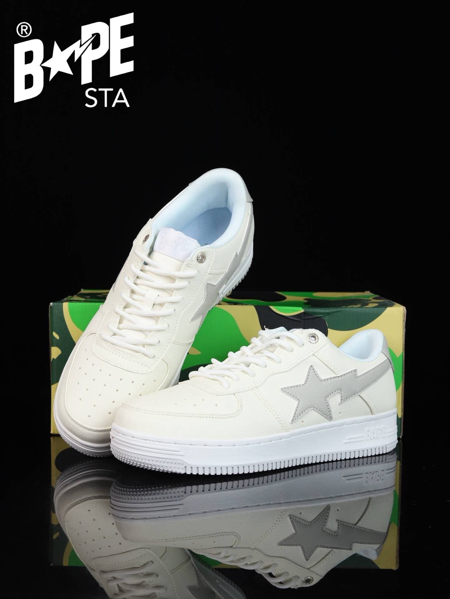 Chaussures de planche classiques en cuir laqué A BATHING-APE, Air Force n°1, pour hommes et femmes, 22 couleurs disponibles