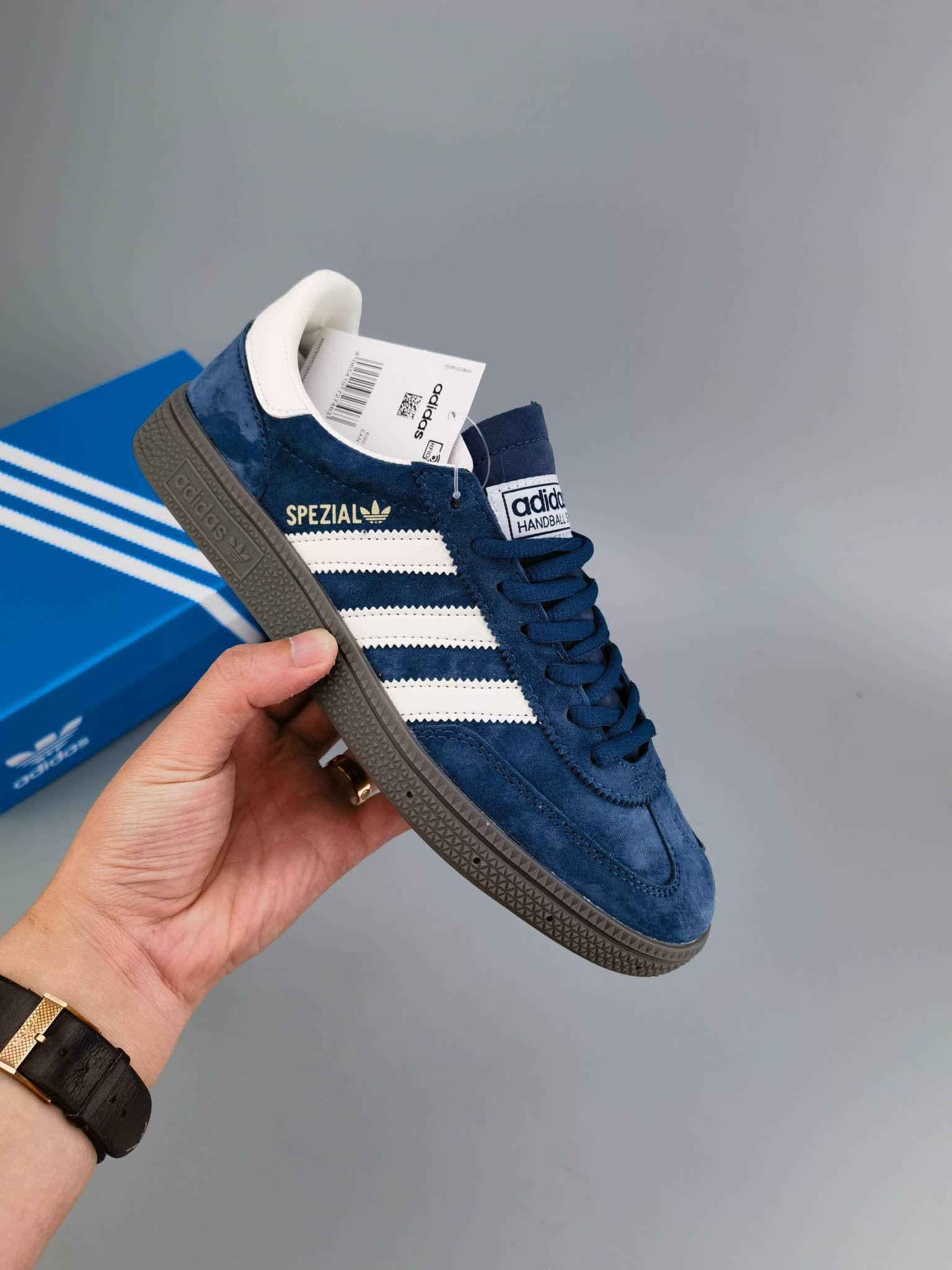 Baskets Sporty & Rich X Handball Spezial Collab en daim marron à semelle gomme, style rétro, basses, chaussures de marche décontractées, unisexes