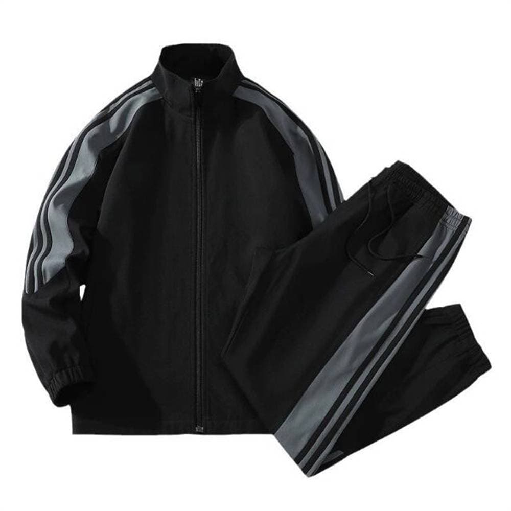 Autumn 2025 European-USA Style Fashion Tracksuits Men's Stand Collar Long Sleeve Zipper Sweatshirts + Sweatpants 2 Piece Casual Sport Sets M-4XL