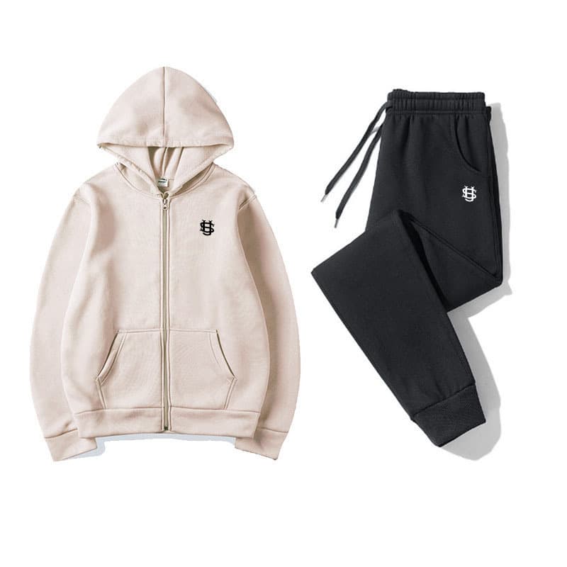 Men's Clothing 2025 New Popular S Embroidery Printing Series Youth Couple Casual Wide Leg Pants Sports Suit