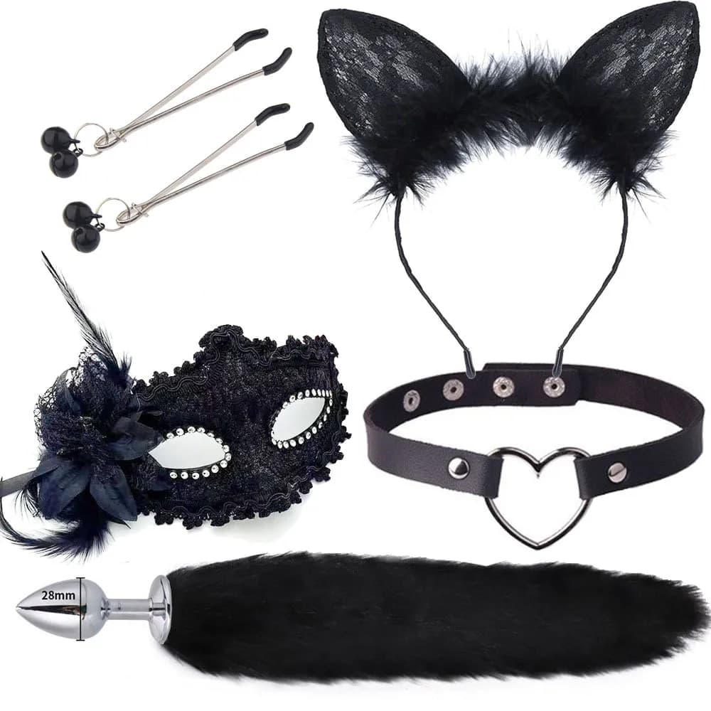 Fox Anal with Hairpin Bdsm Toy Flirting Metal Butt Plug Tail Sex Toys for Woman Man Couples Cosplay Adult Game Shop
