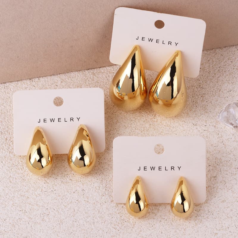 Water Drop Chili Niche High-end Design Stud Earrings Elegant Ear Jewelry