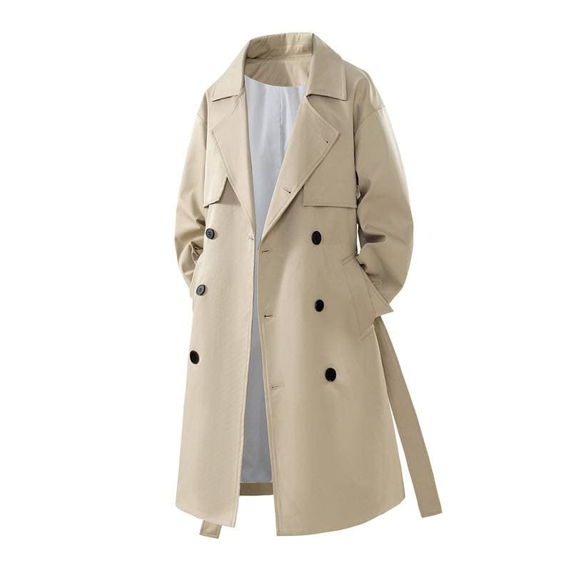 Men's Clothing 2024 New Style Windbreaker Men's Autumn And Winter Version Medium And Long Business Casual Coat Jacket Wholesale