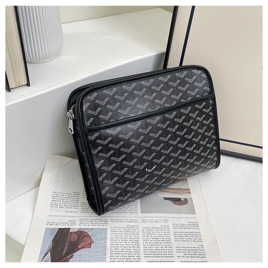 "Nouvelle marque tendance, à la mode, décontractée, polyvalente, de haute qualité, grande capacité, trousse de toilette unisexe à main"