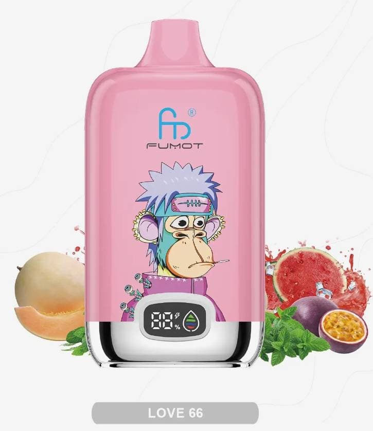 1 pièce Fumo Fumot Digital Box 12000 bouffées, cigarette électronique jetable avec indicateur LED et rechargeable, capacité e-liquide 20 ml.