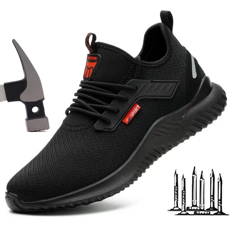 Men's Trabo Fashion Lightweight Comfortable Safety Shoes, Bulletproof And Indestructible Protective Shoes