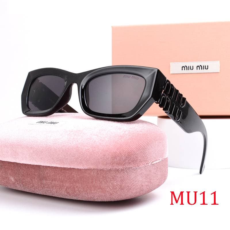 Lunettes de soleil de luxe MIUMIU pour femmes et hommes, monture œil de chat, protection UV400, verres polarisés