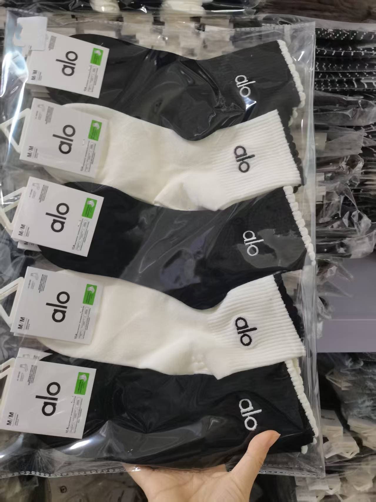 16 paires de chaussettes mi-mollet classiques et élégantes pour femmes, en coton, antibactériennes, anti-odeurs, absorbantes et respirantes. 5 pai