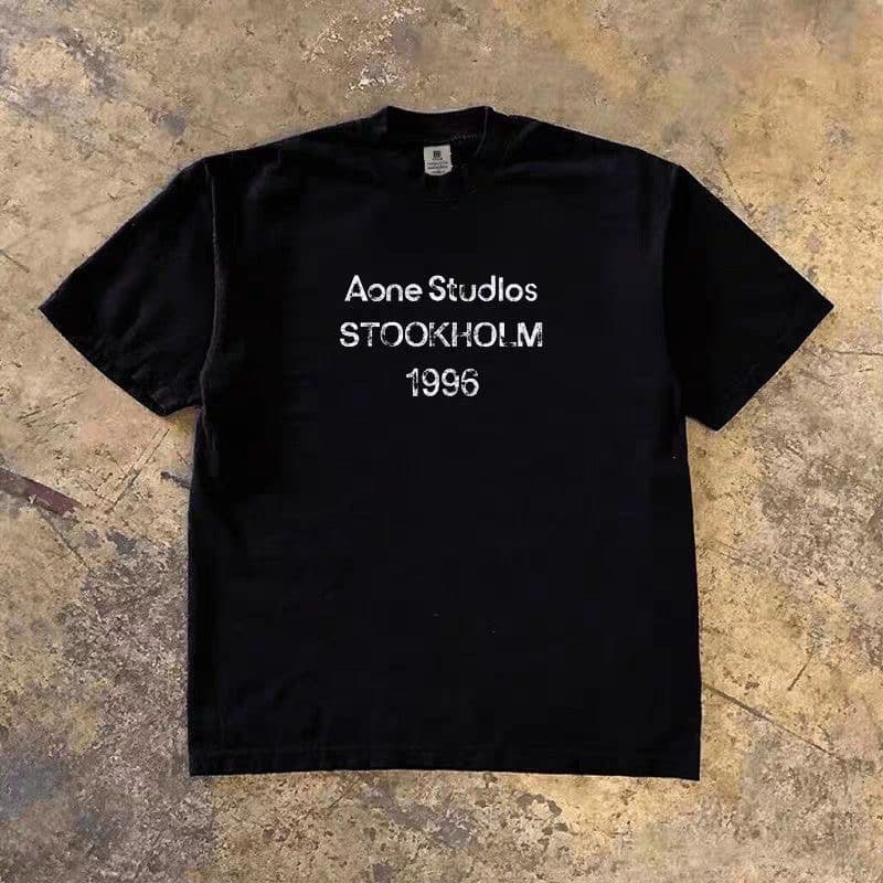 T-shirt à manches courtes et col rond de haute qualité pour hommes