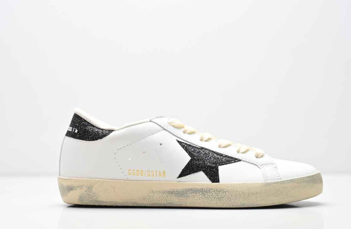 Baskets Goldengoose Vintage Distressed Star pour femmes, chaussures de skate rétro décontractées à talon compensé intégré, baskets blanches po
