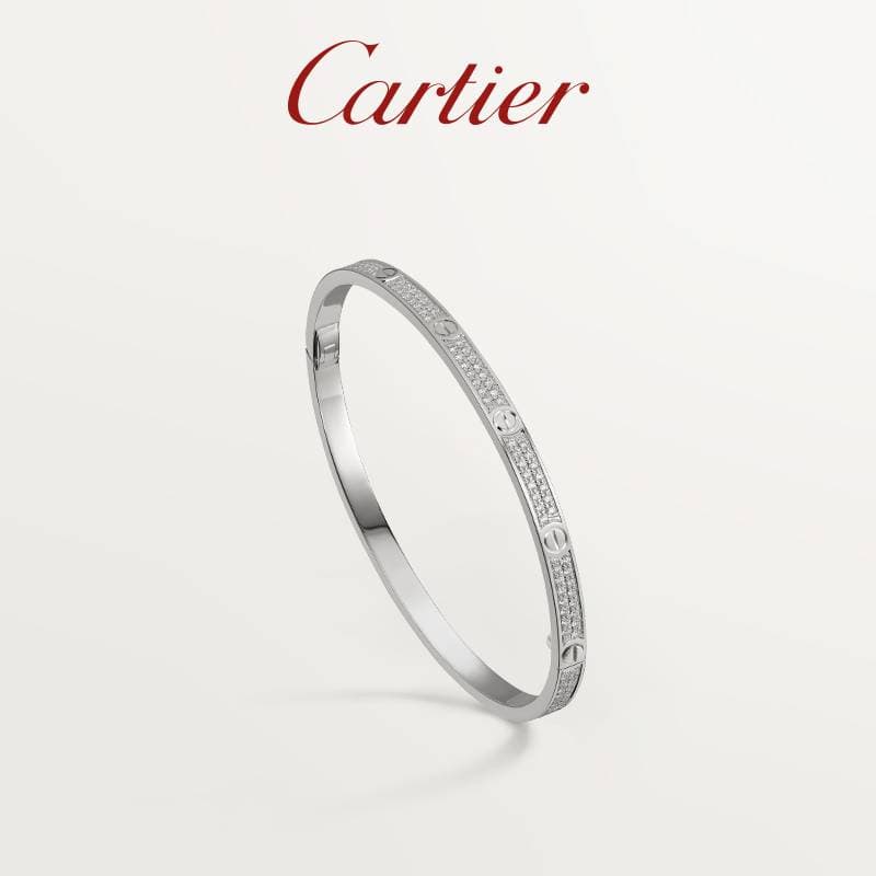 Bracelet Love pavé de diamants, or rose, or jaune, bracelet classique tendance pour homme et femme