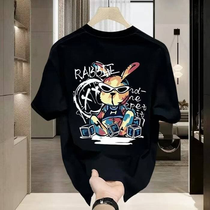 Men's Clothing Men's T Shirt Retro Trend Portrait Print Short Sleeve T Shirt Gothic Harajuku Hip Hop Couple Casual Loose