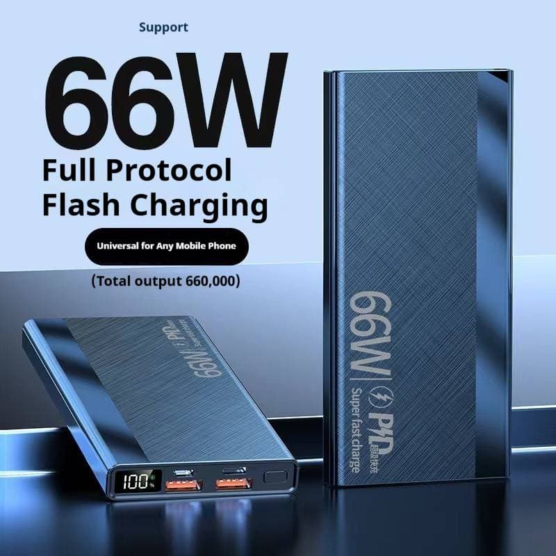 20000mAh Portable Charger With 66W Fast Charging, PD20W Power Bank For IPhone, Android, IPad, Slim & High Capacity External Battery For Travel