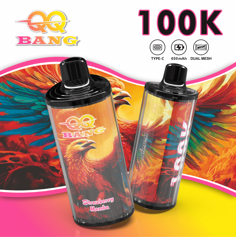 BANG KING 100K bouffées / Affichage du niveau de carburant et de la batterie sur l'écran / Faible résistance / Charge rapide