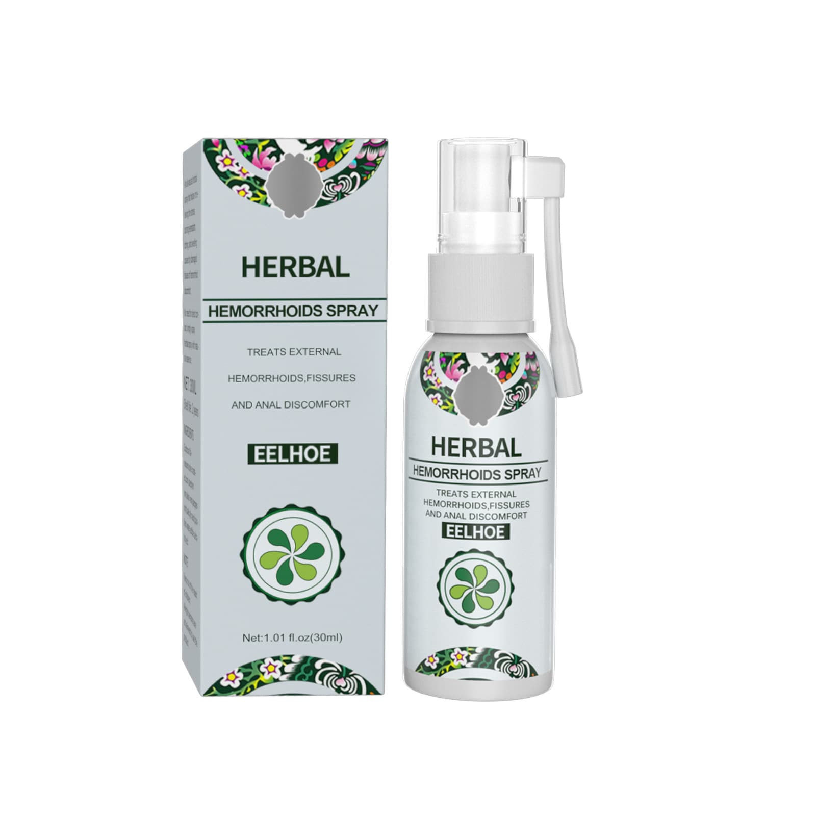 EELHOE Natural Herbal Hemorrhoids Spray Fast Relief of Hemorrhoids and Itchy Anus Treatment