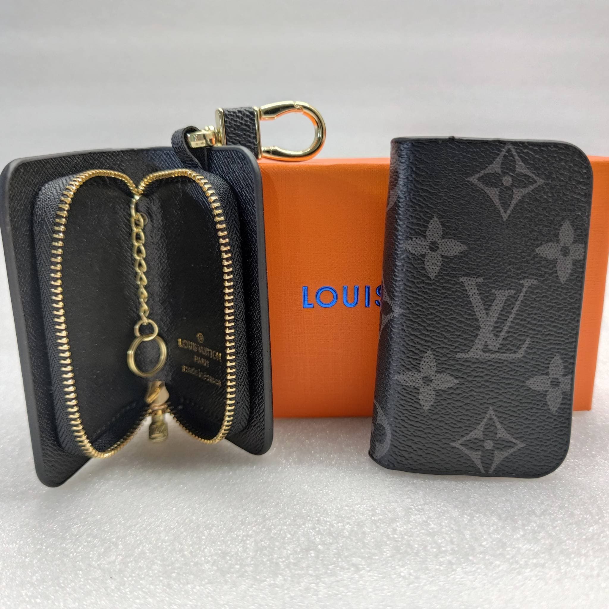 Sac à fermeture éclair unisexe simple pour clé de voiture, protection à la taille, mini porte-clés tendance