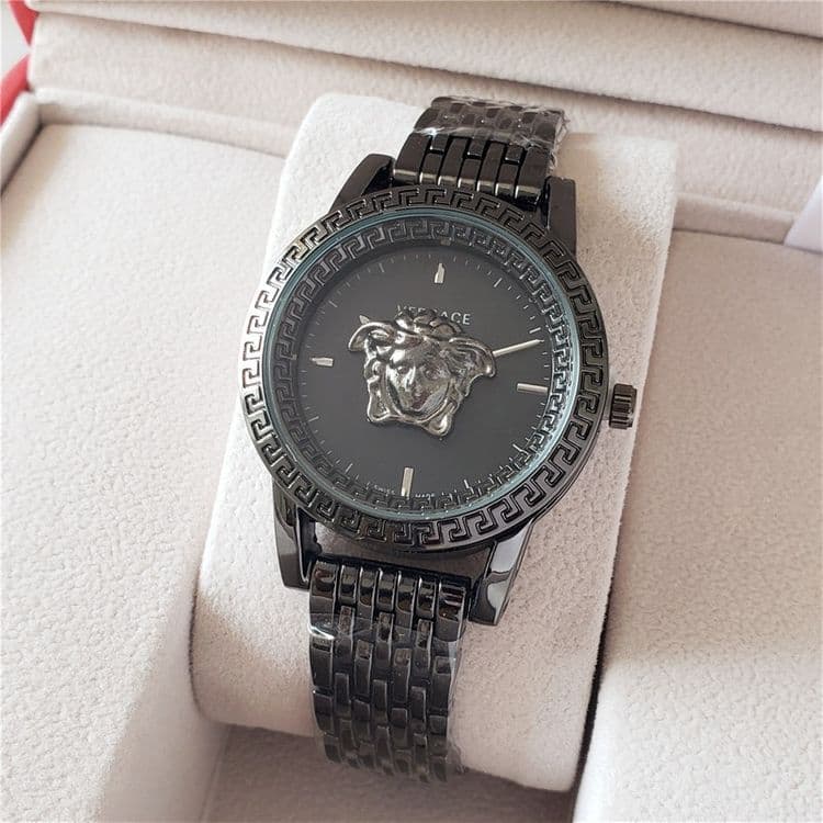 Montre à quartz classique de marque de luxe avec grand logo pour femme, cadeau de Noël