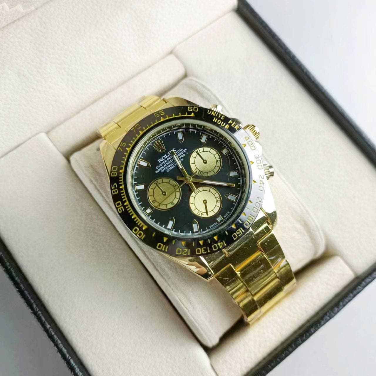 Montre Daytona pour homme, bracelet en acier, tendance et professionnelle