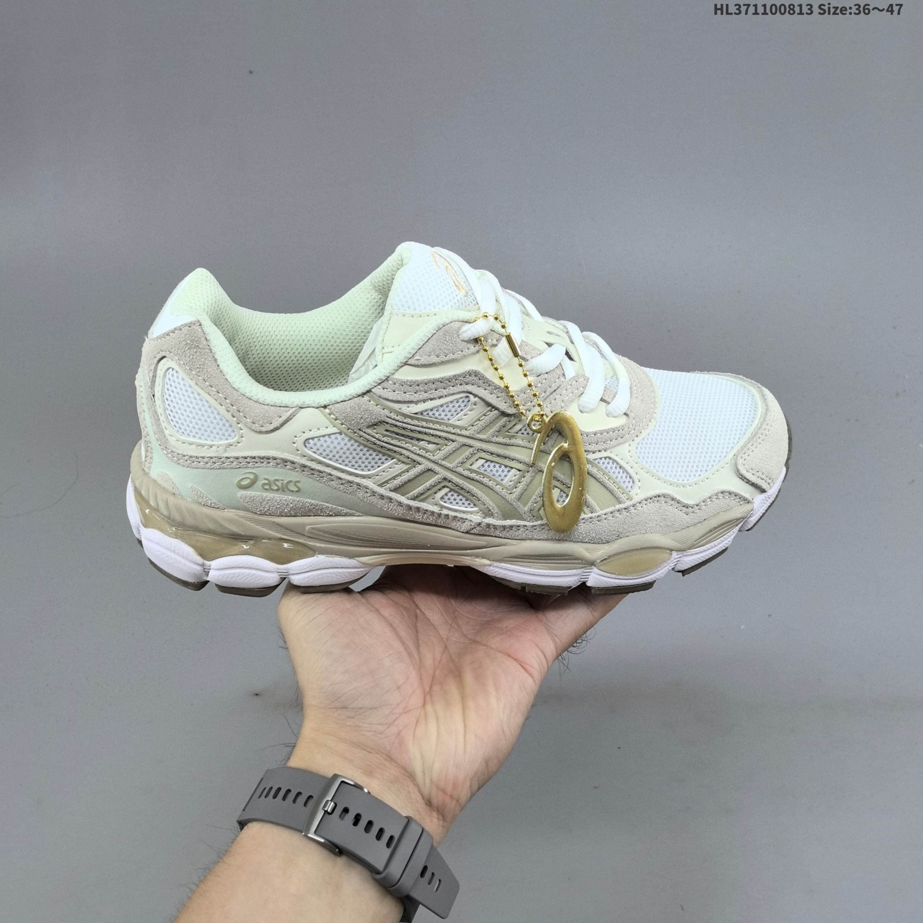 Chaussures de running Asics NYC Gels NYC Sneakers Cream Solar Power Pure Sier Outdoor Sneakers Sports Athleisure Trainers Fashion Daily Outfit 36-47
